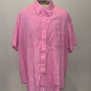 Taylor Byrd Button Up Shirt Mens 4XL Short Sleeve Shirt